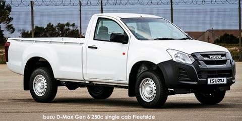 Isuzu D-Max Gen 6 250c single cab Fleetside - Image credit: © 2024 duoporta. Generic Image shown.