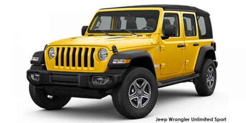 Jeep Wrangler Unlimited 3.6 Sport - Image credit: © 2024 duoporta. Generic Image shown.