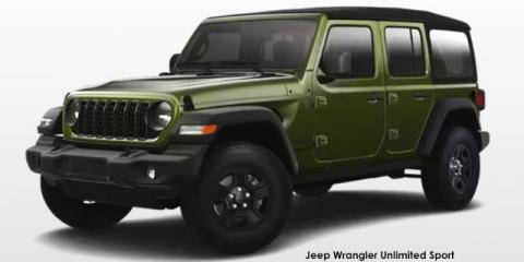 Jeep Wrangler Unlimited 2.0T Sport - Image credit: © 2024 duoporta. Generic Image shown.